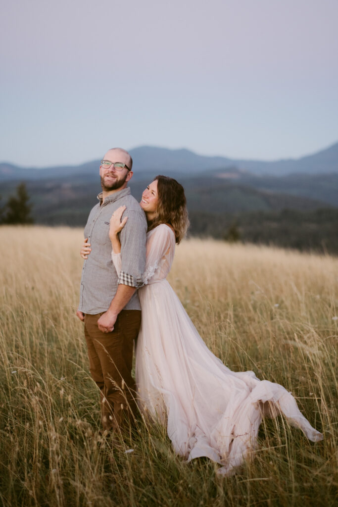 With Mary's Peak in the background, Fitton Green makes the perfect location for anniversary photos.