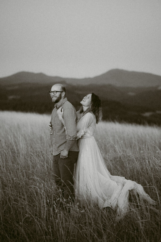 With Mary's Peak in the background, Fitton Green makes the perfect location for anniversary photos.